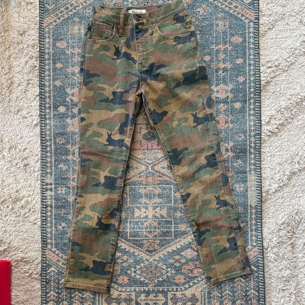 Madewell The High-Rise Slim Boyfriend Jeans in Camouflage